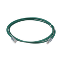 Cable de Parcheo UTP Cat6A, CM/LSZH, Diámetro Reducido (28AWG), Color Verde, 2.13 Metros (7 Pies) | UTP28X7GR