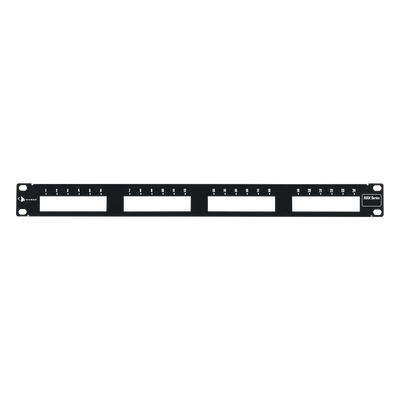Patch Panel MAX Modular (Vacío), de 24 Puertos, Plano, 1UR | MX-PNL-24