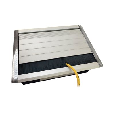 Caja Universal Vacía de 2 Módulos para Instalación en Escritorio (Voz, Datos, Video, Contactos Eléctricos), (No Incluye Accesorios) | CE-UNI-2M