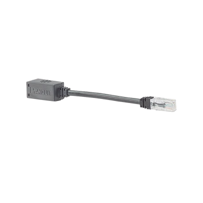 Adaptador Para Desconexión Accidental Segura, Jack a Plug Categoría 6A, UTP, CM, 20.3 cm (7.99 pulgadas) de Longitud, Color Negro | BKA6ASD8INBL