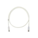 Cable de Parcheo UTP Categoría 6, con Plug Modular en Cada Extremo - 1 Metro (3.28 Pies) - Blanco Mate | NK6PC3Y