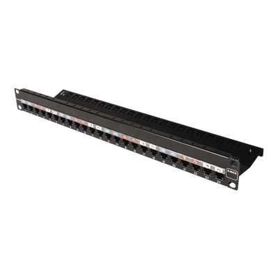 Patch Panel Z-Max, de 24 Puertos, Modular (Vacío), Plano, 1UR | Z-PNL-24E