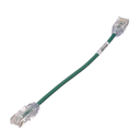 Cable de Parcheo TX6, UTP Cat6, Diámetro Reducido (28AWG), Color Verde, 20.2 cm (8 Pulgadas) | UTP28SP8INGR