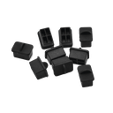 Bolsa con 25 Piezas de Protectores Anti-Polvo para Puerto SFP, Color Negro | LP-SFP