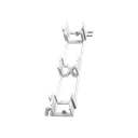 Montaje de Pared para Panel de Parcheo de 12 Puertos, Color Blanco | WB89D
