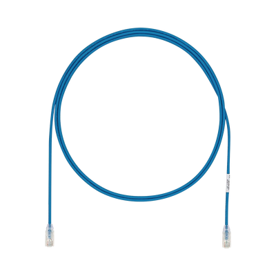 Cable de Parcheo UTP Cat6A, CM/LSZH, Diámetro Reducido (28AWG), Color Azul, 4.57 Metros (15 Pies) | UTP28X15BU