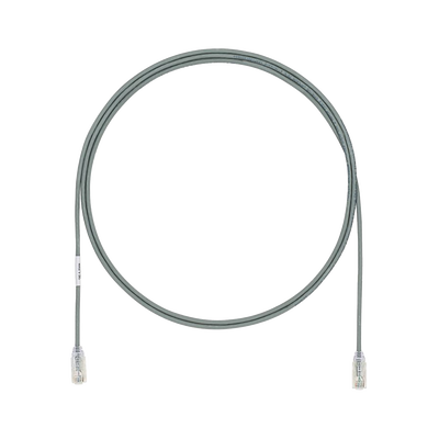 Cable de Parcheo TX6, UTP Cat6, Diámetro Reducido (28AWG), Color Gris, 1.52 Metros (5 Pies) | UTP28SP5GY
