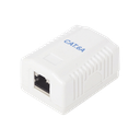 Caja de Pared con 1 Puerto, Incluye 1 Jack STP Cat6A | LP-WP-40-C6A