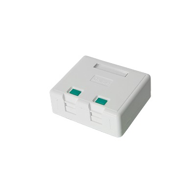 Caja de Pared con 2 Puertos Keystone, No Incluye Jacks | LP-WP-06