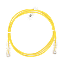 Cable de Parcheo Slim UTP Cat6 - 1.5 Metros (4.92 Pies) Amarillo Diámetro Reducido (28 AWG) | LP-UT6-150-YE-28