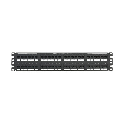 Panel de Parcheo de Impacto 110, Plano, Categoría 5e, de 48 Puertos, 2UR | NK5EPPG48Y