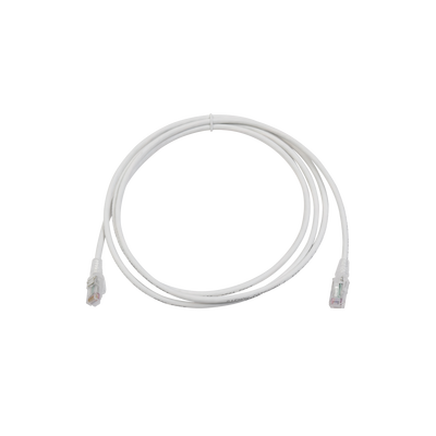 Patch Cord MC6 Modular Cat6 UTP, CM/LS0H, 2.13 Metros (7 Pies), Color Blanco, Versión Bulk (Sin Empaque Individual) | MC6-07-02B