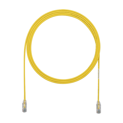 Cable de Parcheo TX6, UTP Cat6, Diámetro Reducido (28AWG), Color Amarillo, 3.05 Metros (10 Pies) | UTP28SP10YL