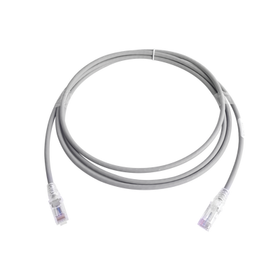 Patch Cord MC6 Modular Cat6 UTP, CM/LS0H, 2.13 Metros (7 Pies), Color Gris, Versión Bulk (Sin Empaque Individual) | MC6-07-04B