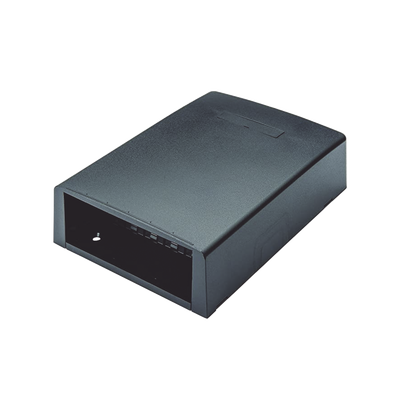Caja de Montaje en Superficie, con Accesorio para Resguardo de Fibra Óptica, para 12 Módulos Mini-Com, Color Negro | CBXF12BL-AY