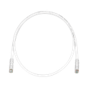 Cable de Parcheo TX6, UTP Cat6, 24 AWG, CM, Color Blanco Mate, 9.14 Metros (30 Pies) | UTPSP30Y