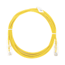 Cable de Parcheo Slim UTP Cat6 - 3 Metros (9.84 Pies) Amarillo Diámetro Reducido (28 AWG) | LP-UT6-300-YE-28