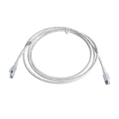 Patch Cord Z-MAX Cat6A S/FTP, CM/LS0H, 2.13 Metros (7 Pies), Color Blanco | ZM6A-S07-02