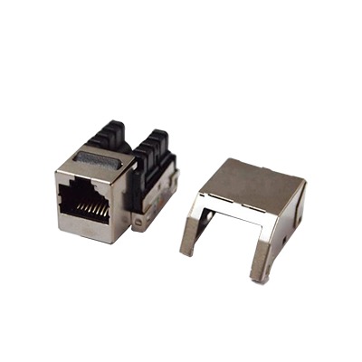 Módulo Jack Keystone Cat5e con Terminación 110 (Punchdown) Blindado (STP) - Metal | LP-KJ-530