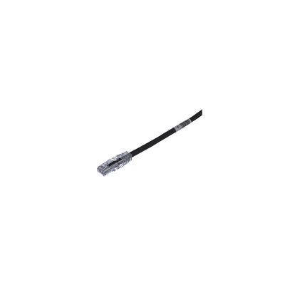 Cable de Parcheo TX6, UTP Cat6, 24 AWG, CM, Color Negro, 4.57 Metros (15 Pies) | UTPSP15BLY