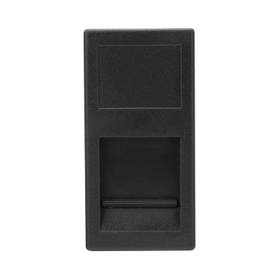 Medio Módulo Color Grafito con 1 Espacio para Jack Keystone con Guardapolvo para las Cajas de Escritorio Ofiblock y Teleblock / (K76/14) | SM-1/2-KEY-G