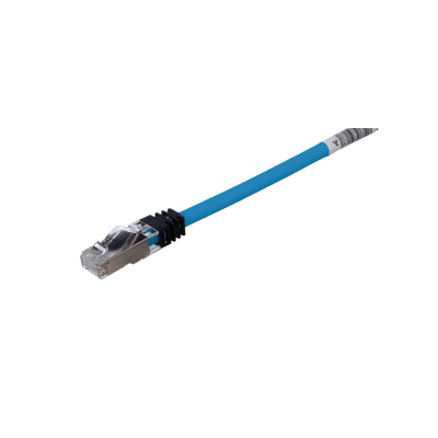 Patch Cord Cat6A, Blindado S/FTP, CM/LS0H, 0.5 Metros, Color Azul | STP6X0.5MBU