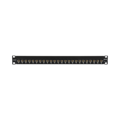 Patch Panel UltraMAX. UTP, Precargado con Jacks Cat6, 24 Puertos, Plano, 1U | UP6-F1-24L-RS
