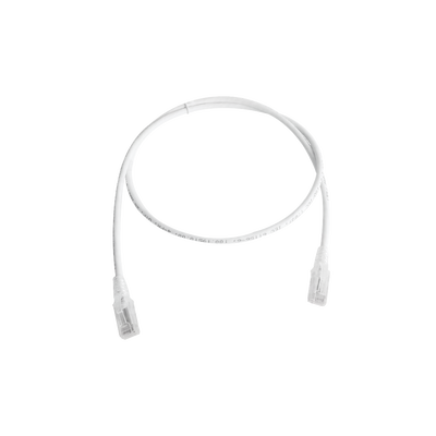 Patch Cord MC5 Modular Cat5e UTP, CM/LS0H, 0.91 Metros (3 Pies), Color Blanco, Versión Bulk (Sin Empaque Individual) | MC5-03-02B