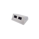 Caja de Pared Angulada Incluye 2 Jacks UTP Cat5e Keystone | LP-WP-12