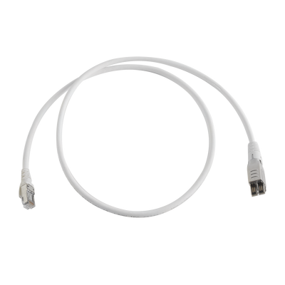 Patch Cord TERA Cat6A 1/10G Ethernet, de 4 Pares y Conector Modular, LS0H, Color Marfil, 1 Metro (3.28 Pies) | T4A-S01M-B02L