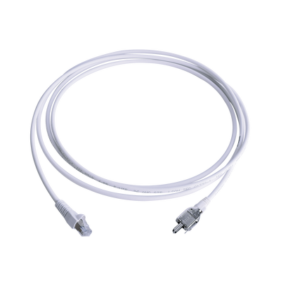 Patch Cord TERA Cat5e 10/100BASE-T, de 2 Pares y Conector Modular, LS0H, Color Blanco, 3 Metros (9.84 Pies) | T2E2-03M-B02L