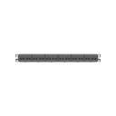 Panel de Parcheo con 24 Acopladores Mini-Com, Plano, Categoría 5e, de 1 UR, Color Negro | CP245E88BLY