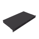 Distribuidor de Fibra Óptica Vacío 19 Pulgadas, Acepta 4 Placas Acopladoras de Linkedpro, Hasta 24 Fibras, 1UR, Incluye Charola de Empalme | LP-ODF-8024