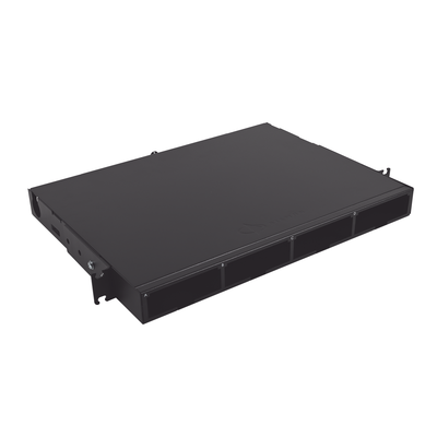 Distribuidor de Fibra Óptica de Alta Densidad LigthVerse *Core* Para Rack de 19 Pulgadas, Acepta 4 Placas Plug and Play, Hasta 96 Fibras, 1 UR | LVE-1U-MS-C01A