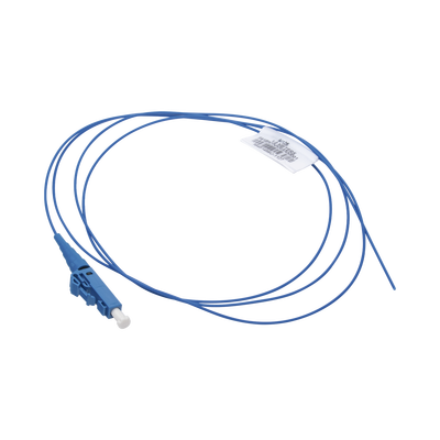 Pigtail de Fibra Óptica LC Simplex, Monomodo OS2 9/125, 900um, Color Azul, 1 Metro (3.28 Pies) | F91BN1NNNSNM001