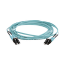 Jumper de Fibra Optica Multimodo 50/125 OM4, LC-LC Duplex, OFNR (Riser), Color Aqua, 3 Metros (9.84 Pies) | FZ2ERLNLNSNM003