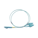 Jumper de Fibra Óptica Multimodo OM3 50/125 LC-SC OFNR (Riser), 2.0 mm, Dúplex, Aqua, 3 metros (9.84 pies) | LP-FOM3-LCSC-R03