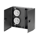 Caja de Conexión de Fibra Óptica, Para Montaje en Pared, Acepta 2 Placas FAP o FMP, Hasta 48 Fibras, Color Negro | FWME2