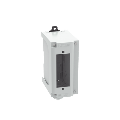 Panel de Parcheo Modular para Fibra Óptica, de Instalación en Riel DIN Estándar de 35 mm (1.38 pulgadas), Acepta Una Placa Acopladora FAP, Color Gris | FDPPSIG