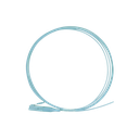 Pigtail de Fibra Óptica Simplex LC, PVC, OM4 50/125, Aqua, 1 Metro (3.28 Pies) | LP-FOM4-LC-01