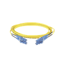 Jumper de Fibra Optica Monomodo 9/125 OS2, LC-LC Duplex, OFNR (Riser), Color Amarillo, 10 Metros (32.81 Pies) | F92ERLNLNSNM010
