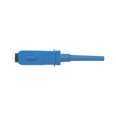 Conector de Fibra Óptica SC Simplex OptiCam, Monomodo 9/125 OS2, Pre-pulido, Color Azul | FSC2SCBU