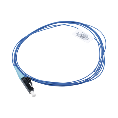 Pigtail de Fibra Óptica LC Simplex, Multimodo OM3 50/125, 900um, Color Aqua, 2 Metros (6.56 Pies) | FX1BN1NNNSNM002