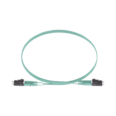 Jumper de Fibra Optica Multimodo 50/125 OM3, LC-LC Duplex, OFNR (Riser), Color Aqua, 5 Metros (16.40 Pies) | FX2ERLNLNSNM005