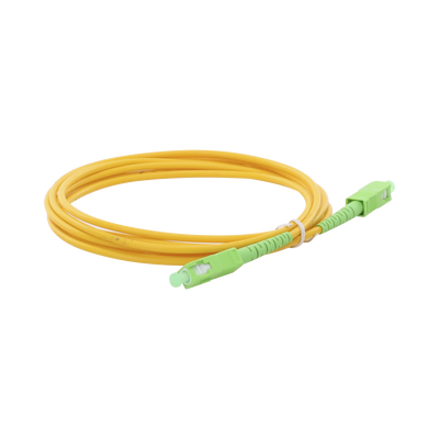 Jumper de Fibra Óptica Monomodo SC/APC-SC/APC Simplex de 3 Metros (9.84 Pies), 3mm | LPSM3SCASCAS3