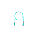 Jumper de Fibra Optica Multimodo 50/125 OM4, LC-LC Duplex, OFNR (Riser), Color Aqua, 3.05 Metros (10 Pies) | FZ2ERLNLNSNF010