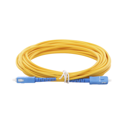 Jumper de Fibra Óptica Monomodo SC/UPC-SC/UPC Simplex de 6 Metros (19.69 Pies), 3mm | LPSM3SCUSCUS6