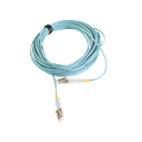 Jumper de Fibra Óptica Multimodo 50/125 XGLO OM3, LC-LC Duplex, OFNR, Color Aqua, 15 Metros (49.21 Pies) | FJ2-LCLC5L-15AQ