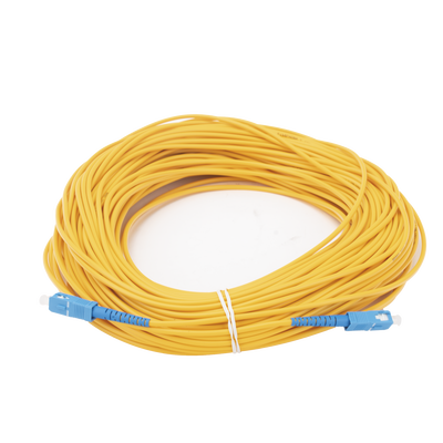 Jumper de Fibra Óptica Monomodo SC/UPC-SC/UPC Simplex de 50 Metros (164.04 Pies), 3mm | LPSM3SCUSCUS50