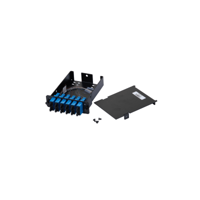 Placa Acopladora de Fibra Óptica FAP, Con 12 Pigtails y 6 Conectores SC Duplex (12 Fibras), Para Fibra Monomodo OS1/OS2, Color Azul | FCS9N-12-03P